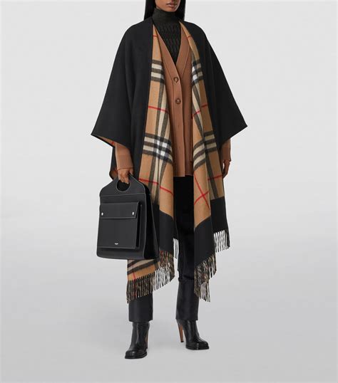 burberry winterjassen lang|Burberry cashmere cape coat.